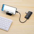 Miniatyrbild 8 av 11: Baseus Lite Series Multifunksjon USB Type C Hub - 2 x USB 3.0 / USB Type C / HDMI 1.4 / SD/TF Svart (WKQX050001)