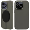Miniatyrbild 1 av 2: Dekodet - silikonbeskyttelsesdeksel til iPhone 14 Pro Max, kompatibel med MagSafe (oliven).