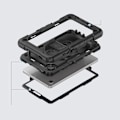 Miniatyrbild 4 av 7: TECH-PROTECT SOLID360 GALAXY TAB A9 8.7 X110 / X115 SVART