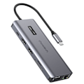 Miniatyrbillede 2 af 10: CHOETECH MULTIFUNKTIONEL HUB MED DISPLAY 12I1 USBC TIL USBC/USBA/HDMI/VGA
