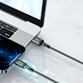 Miniatyrbillede 10 af 11: ACEFAST KABEL LANG STÆRK MFI USB - LYN 1,2M 2,4A SORT