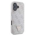 Miniatyrbild 4 av 9: Guess GUHCP16SP4TDSCPP iPhone 16 6,1" rosa/rosa hårdfodral Läder Metall Logotyp Strass Crossbody