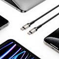 Miniatyrbild 5 av 7: TECH-PROTECT ULTRABOOST EVO TYPE-C KABEL PD100W/5A 100cm TITANIUM