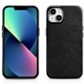 Miniatyrbild 2 av 11: iCarer Oil Wax Premium Leather Case magnetisk lærveske for iPhone 14 og MagSafe svart (WMI14220701-BK)