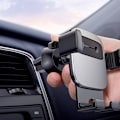 Miniatyrbild 8 av 11: Baseus Cube gravity bilstativ for grill? ventilasjonslufttilførsel for telefon svart (SUYL-FK01)
