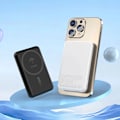 Miniatyrbillede 2 af 11: DUDAO K14S USB-C / MAGSAFE TRÅDLØS POWERBANK 20W 5000MAH - SORT
