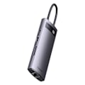 Miniatyrbillede 2 af 11: BASEUS HUB 8IN1 USB-C TIL USB-C PD / 3X USB-A / HDMI / RJ-45 / SD TF GRÅ