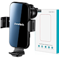 Miniatyrbild 1 av 10: Choetech induksjonslader med holder + magnetspisser svart (T201-F)