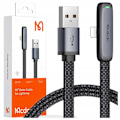 Miniatyrbild 1 av 10: MCDODO ANGLE USB LIGHTNING PLATKABEL 36W IPHONE 12 13 14 SVART 1M