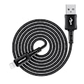 Miniatyrbillede 6 af 9: ACEFAST KABEL LANG STÆRK MFI USB - LYN 1,8M, 2,4A SORT