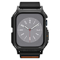 Miniatyrbild 4 av 11: Spigen Lite Fit Pro-deksel med stropp for Apple Watch 4/5/6/7/8/9/SE (44/45 mm) - Matt svart