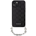 Miniatyrbillede 2 af 7: KARL LAGERFELD SAFFIANO MONOGRAM CHAIN ETUI TIL IPHONE 14 - SORT