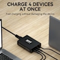 Miniatyrbild 10 av 11: Wozinsky WGCSB 240W GaN vegglader USB-A / 3 x USB-C - svart