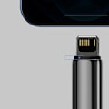 Miniatyrbild 10 av 11: Baseus Tungsten USB - Lightning-kabel 2,4 A 2 m svart (CALWJ-A01)
