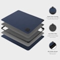 Miniatyrbild 5 av 8: UNIQ veske Dfender laptop Sleeve 16 sort/kullsvart