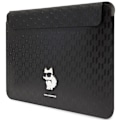 Miniatyrbillede 2 af 4: KARL LAGERFELD SAFFIANO MONOGRAM CHOUPETTE ETUI TIL EN 16" BÆRBAR COMPUTER - SORT