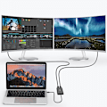 Miniatyrbillede 4 af 6: CHOETECH ADAPTER ADAPTER SPLITTER USB C THUNDERBOLT 3-2X DP 4K 60HZ