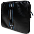 Miniatyrbillede 2 af 4: BMW CARBON & BLUE STRIPE SLEEVE TIL EN 16" BÆRBAR COMPUTER - SORT