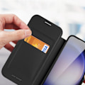 Miniatyrbild 9 av 11: Dux Ducis Skin X Pro-deksel til Samsung S24+ med magnetring og klaff - svart