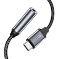 Miniatyrbild 2 av 4: TECH-PROTECT ULTRABOOST ADAPTER TYPE-C MINIJACK 3,5MM SVART