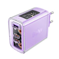 Miniatyrbillede 2 af 8: ACEFAST FAST NETVÆRKSLADER GAN 65W 3 PORTE (1XUSB 2XUSBC) LILLA