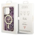 Miniatyrbild 9 av 9: Guess GUHMP14LHLEOPWP-deksel til iPhone 14 Pro - rosa Leopard MagSafe