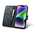 Miniatyrbild 2 av 11: iCarer Oil Wax Lommebokveske 2-i-1 iPhone 14-deksel Leather Flip Anti-RFID Blå (WMI14220721-BU)