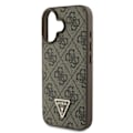 Miniatyrbild 6 av 9: Guess GUHCP16SP4TDSCPW iPhone 16 6,1" brunt/brunt hårdfodral Läder Metall Logotyp Strass Crossbody