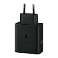 Miniatyrbild 2 av 8: Samsung Power Adapter Duo EP-T5020XBEGEU nettverkslader 2x USB-C 50W - svart