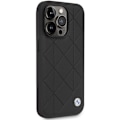Miniatyrbillede 4 af 8: BMW LÆDER QUILTET ETUI TIL IPHONE 14 PRO - SORT