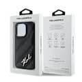 Miniatyrbillede 8 af 8: KARL LAGERFELD DIAGONAL QUILTED SCRIPT COVER TIL IPHONE 14 PRO MAX - SORT