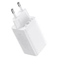 Miniatyrbild 4 av 5: GaN hurtiglader 2xUSB C 1xUSB 65W Baseus GaN5 Pro + USB C - USB C 100W kabel - hvit