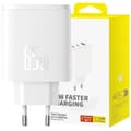 Baseus Cube Pro 65W GaN lader 2x USB-C USB-A - hvit
