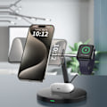 Miniatyrbild 7 av 7: TECH-PROTECT QI15W-A35 3IN1 MAGNETISK MAGSAFE TRÅDLØS LADER SORT
