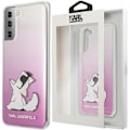 Miniatyrbild 1 av 9: Karl Lagerfeld KLHCS21MCFNRCPI S21+ G996 Hard Case Rosa/Rosa Choupette Fun