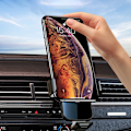 Miniatyrbild 6 av 10: Choetech induksjonslader med holder + magnetspisser svart (T201-F)