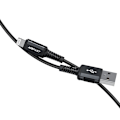 Miniatyrbillede 4 af 9: ACEFAST KABEL LANG STÆRK MFI USB - LYN 1,8M, 2,4A SORT