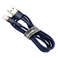 Miniatyrbild 2 av 11: Baseus Cafule USB-A / Lightning 2.4A QC 3.0-kabel 1 m - blått gull