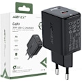 Miniatyrbild 1 av 5: Acefast GaN USB Type C vegglader 30W, PD, QC 3.0, AFC, FCP svart (A21 svart)