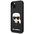 Miniatyrbillede 3 af 9: KARL LAGERFELD SILIKONE KARL'S HEAD ETUI TIL IPHONE 14 PLUS - SORT