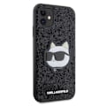 Miniatyrbillede 4 af 8: KARL LAGERFELD GLITTER CHOUPETTE PATCH COVER TIL IPHONE 11 / XR - SORT