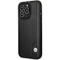 Miniatyrbillede 2 af 7: BMW LÆDER BLUE DOTS ETUI TIL IPHONE 14 PRO - SORT