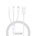 Miniatyrbild 6 av 11: Baseus Superior Series USB-A - USB-C / Lightning / micro USB 3.5A-kabel 0.5m - hvit