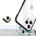 Miniatyrbillede 4 af 6: KLART 3I1 IPHONE 14 PLUS ETUI, SILIKONE COVER MED RØD RAMME