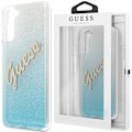 Miniatyrbild 1 av 9: Guess GUHCS21MPCUGLSBL S21+ G996 Blå/Blå Hard Case Glitter Gradient Script
