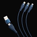 Miniatyrbild 8 av 11: Baseus Flash-seriekabel USB Type C / USB Type A - USB Type C / Lightning / micro USB 100 W 1,2 m blå (CASS030103)