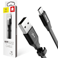Miniatyrbild 1 av 11: Baseus Nimble flatkabel USB / USB-C-kabel med holder 2A 0,23M svart (CATMBJ-01)