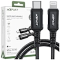 Miniatyrbild 1 av 11: Acefast MFI-kabel USB Type C - Lightning 1,8m, 30W, 3A svart (C4-01 C Black)