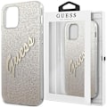 Miniatyrbild 1 av 9: Guess GUHCP12SPCUGLSGO iPhone 12 mini 5.4 gull/gull hardt deksel Glitter Gradient Script