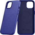 Miniatyrbild 1 av 11: iCarer Litchi Premium Leather Case magnetisk lærveske for iPhone 14 Pro Max, MagSafe mørkeblå (WMI14220712-DB)